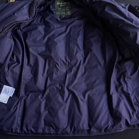 Eddie Bauer Jacket Womens Medium Purple Down Quilted Puffer Full Zip Winter Coat - Picture 4 of 9